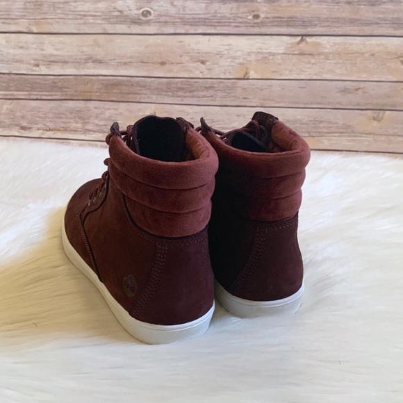 Timberland Burgundy Dausette Sneaker Boots - Picture 3 of 8